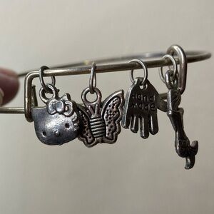 RARE HELLO KITTY Sanrio ‘76 Mermaid, Hand, Butterfly Bracelet Alex & Ani VINTAGE